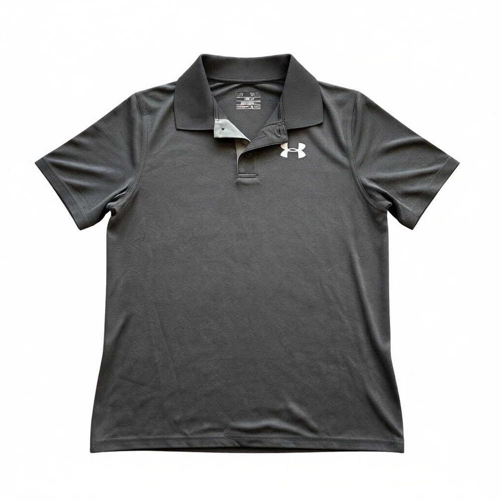 Under Armour Kids Charcoal Polo Shirt